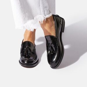 Scarosso 'Ralphine' Brushed Calfskinf Leather Loafers